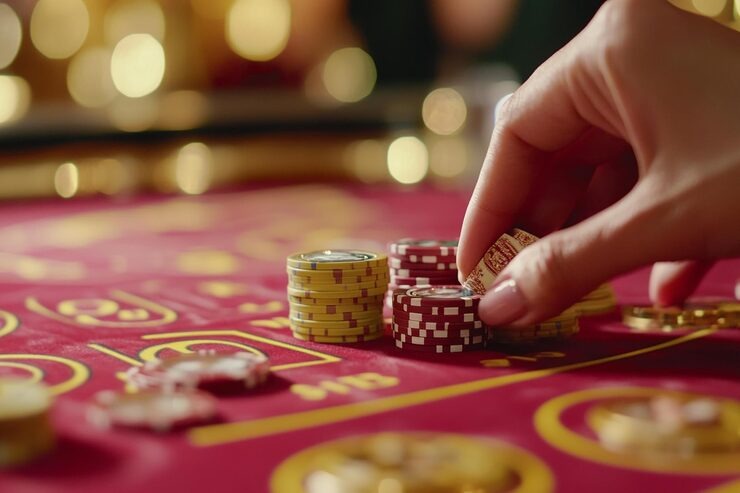 Live dealer at ina77 Number Pair table with multiple camera angles